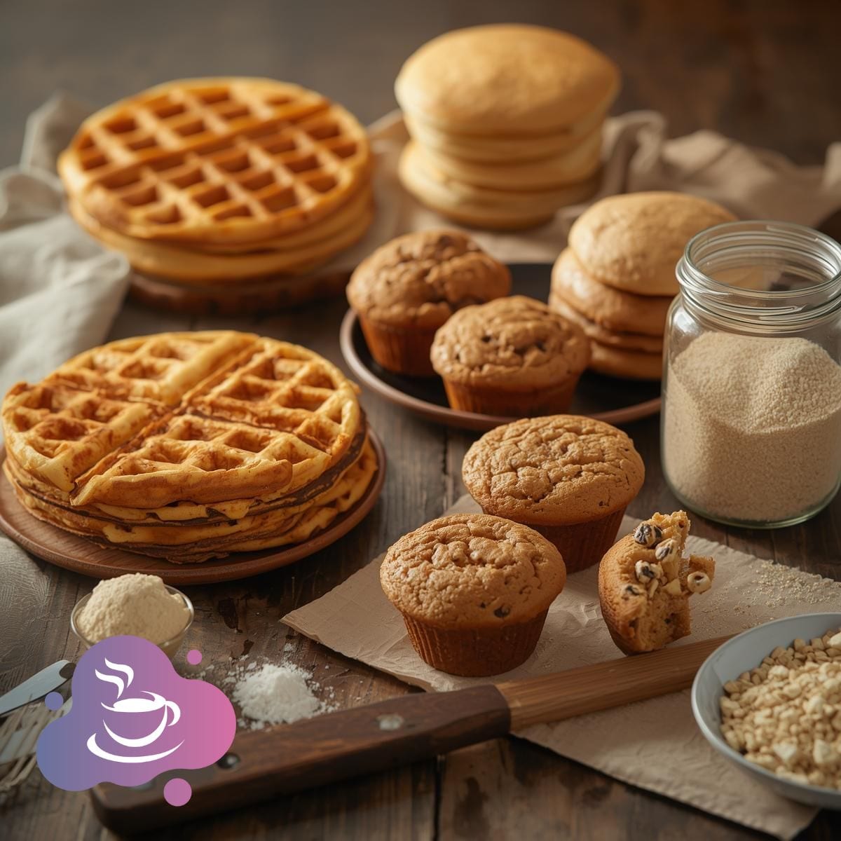 Backmischung und Gebäck