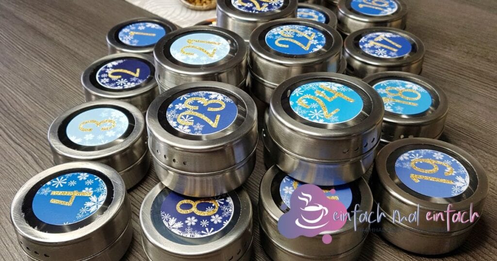 DIY Adventskalender Dosen