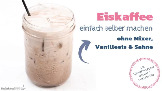 Eiskaffee im Glas