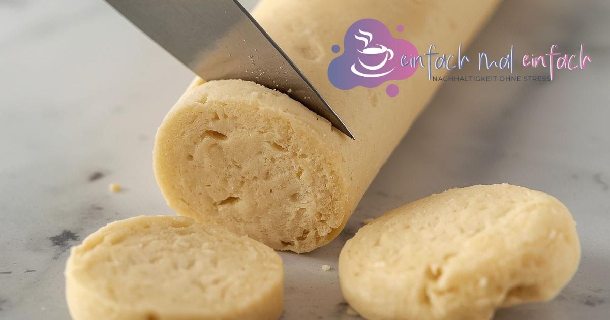 Teigrolle für Butterplätzchen mit geschnittenen Plätzchen