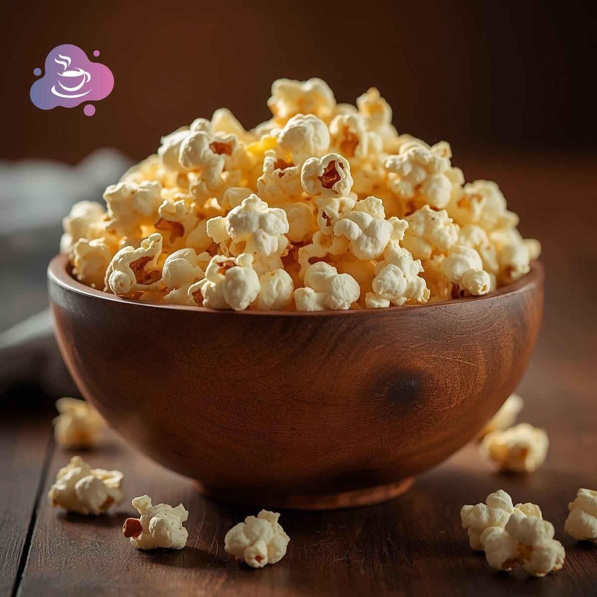 Schüssel mit frischem Popcorn