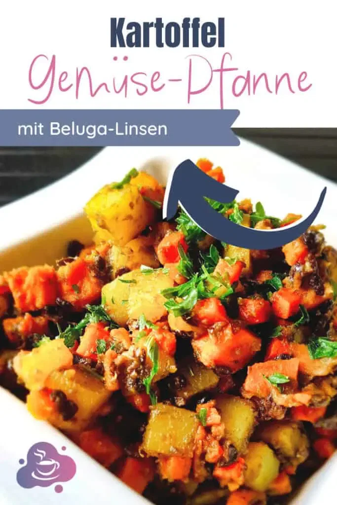 Kartoffel-Gemüse-Pfanne mit Beluga Linsen - Bild 7