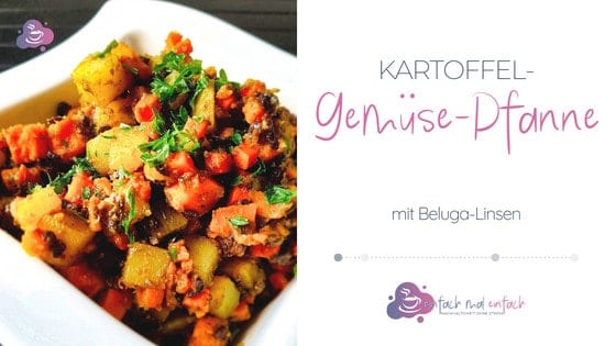 Kartoffel-Gemüse-Pfanne mit Beluga Linsen - Bild 2