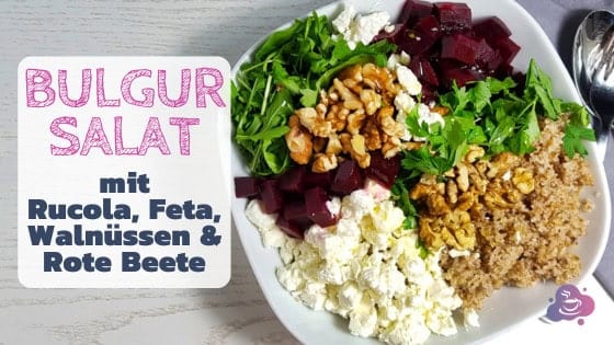 Bulgursalat mit Rucola, Feta, Walnüssen & Rote Beete - Bild 2