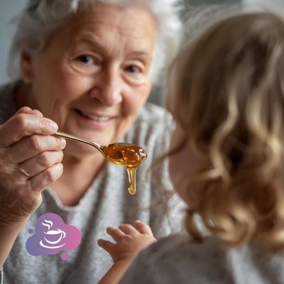 Oma verabreicht ein Hausmittel