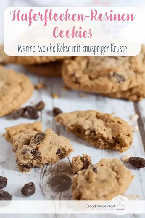 Haferflocken-Rosinen Cookies - Bild 3
