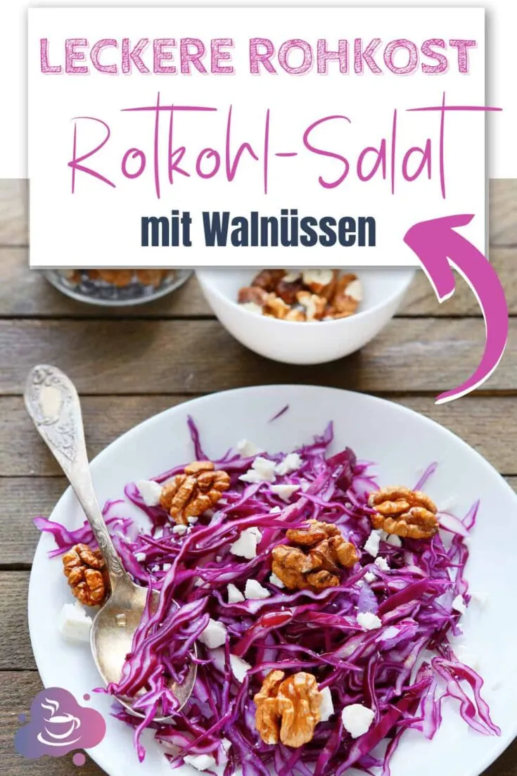 Rotkohl-Salat mit Rosinen, Walnüssen oder Feta - Bild 3