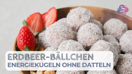 Gesunder Snack: Erdbeer-Bällchen ohne Datteln - Bild 2