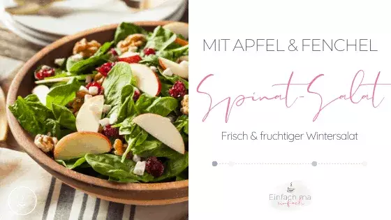 Spinatsalat mit Apfel und Fenchel - Bild 1