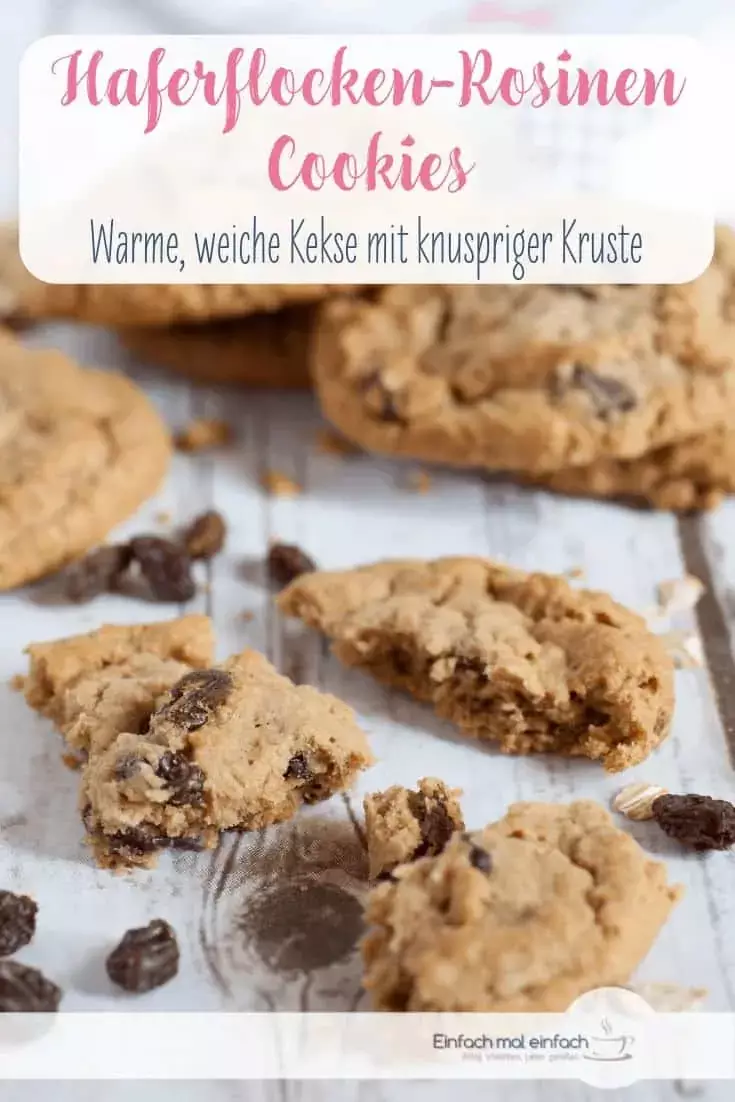 Haferflocken-Rosinen Cookies - Bild 3