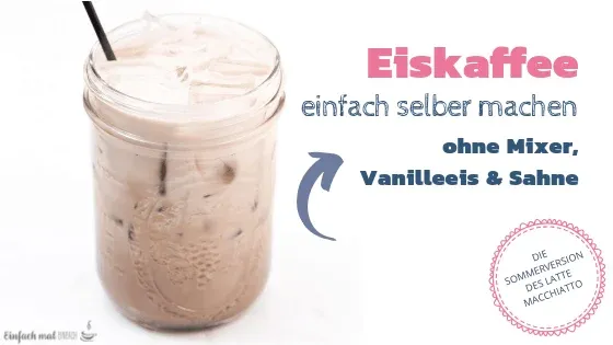 Eiskaffee im Glas