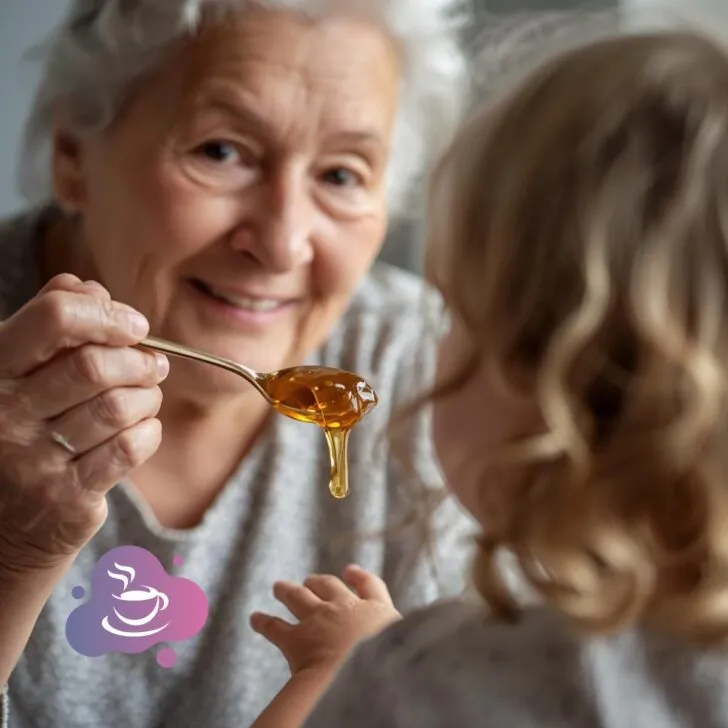 Oma verabreicht ein Hausmittel