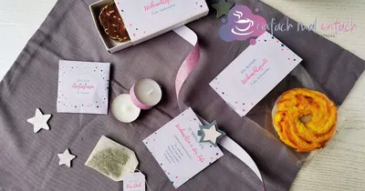 Elemente für Weihnachten in der Tüte oder Weihnachten im Glas