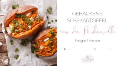Gebackene Süßkartoffel aus der Mikrowelle - Bild 1