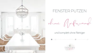 Fensterputzen ohne Aufwand - und ohne Reiniger - Bild 2