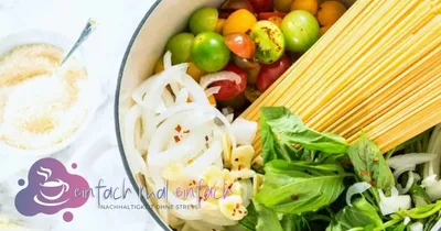 One Pot Gerichte Symbolbild mit Zutaten