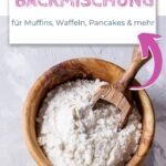 Hausgemachte Backmischung für Muffins, Waffeln und Pancakes – einfach, lecker, vielseitig.