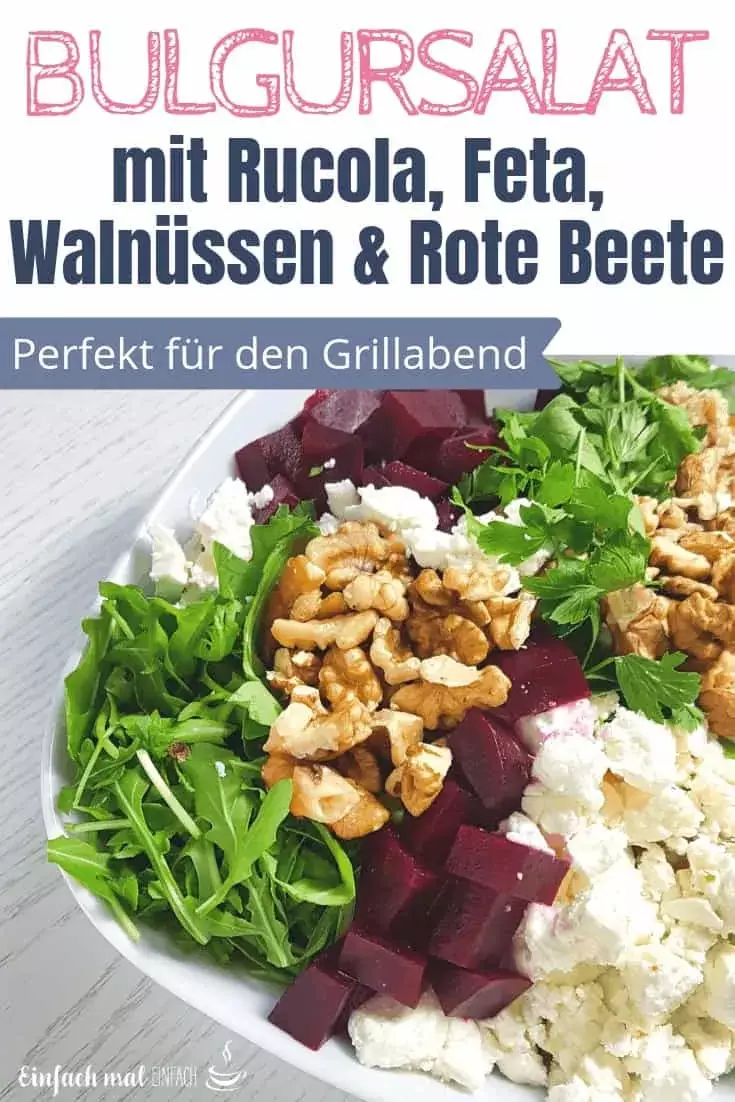 Bulgursalat mit Rucola, Feta, Walnüssen & Rote Beete - Bild 3