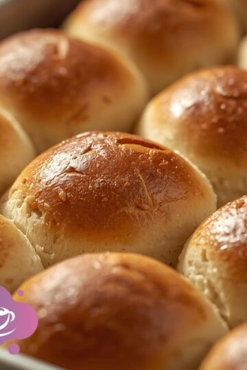 Frisch gebackene, goldene Brötchen.