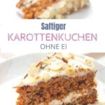 Saftiger Karottenkuchen - schnell & vegan