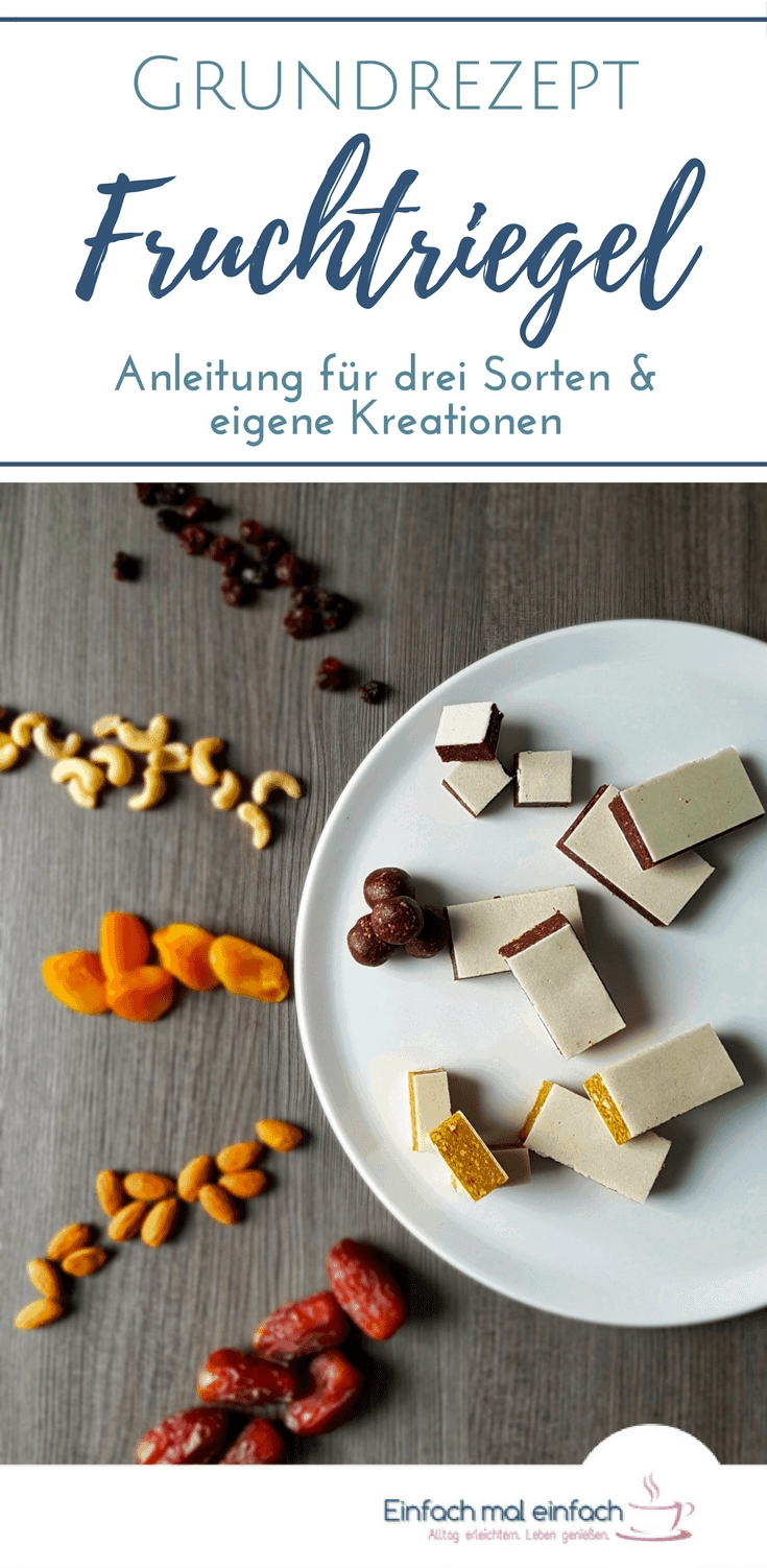 Fruchtriegel - ein Grundrezept und 3 tolle Variationen - Bild 1