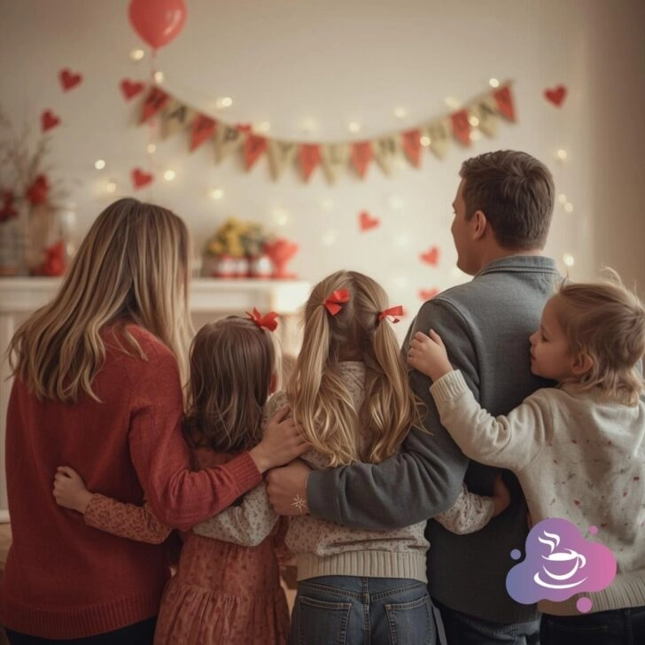 Valentinstag mit der Familie