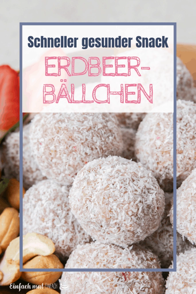 Gesunder Snack: Erdbeer-Bällchen ohne Datteln - Bild 6