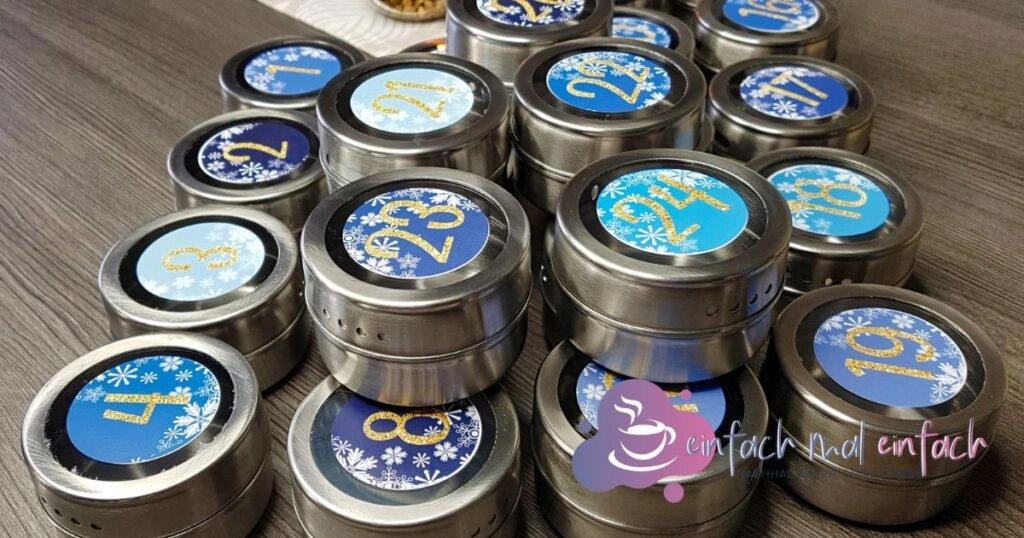 DIY Adventskalender Dosen