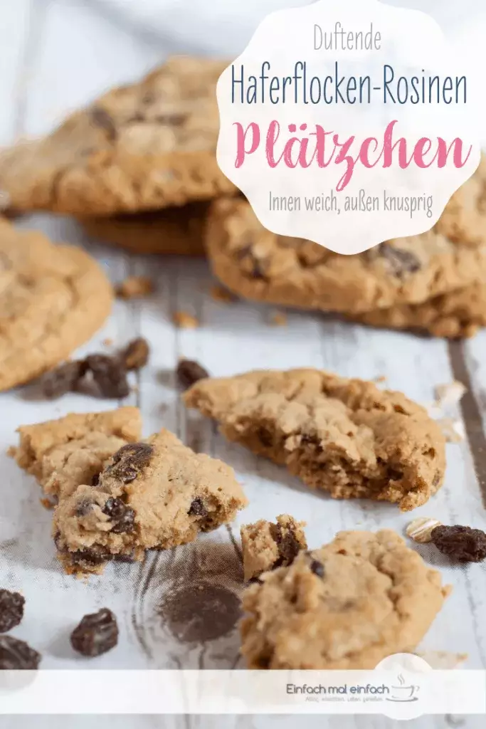 Haferflocken-Rosinen Cookies - Bild 4