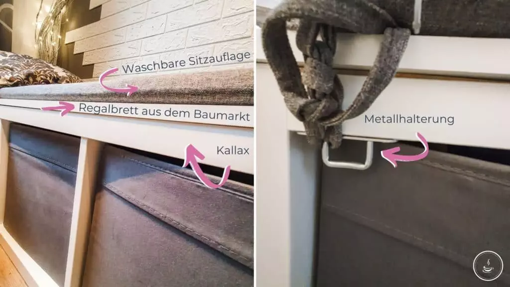 IKEA Eckbank aus 2 Kallax Regalen bauen - Bild 3