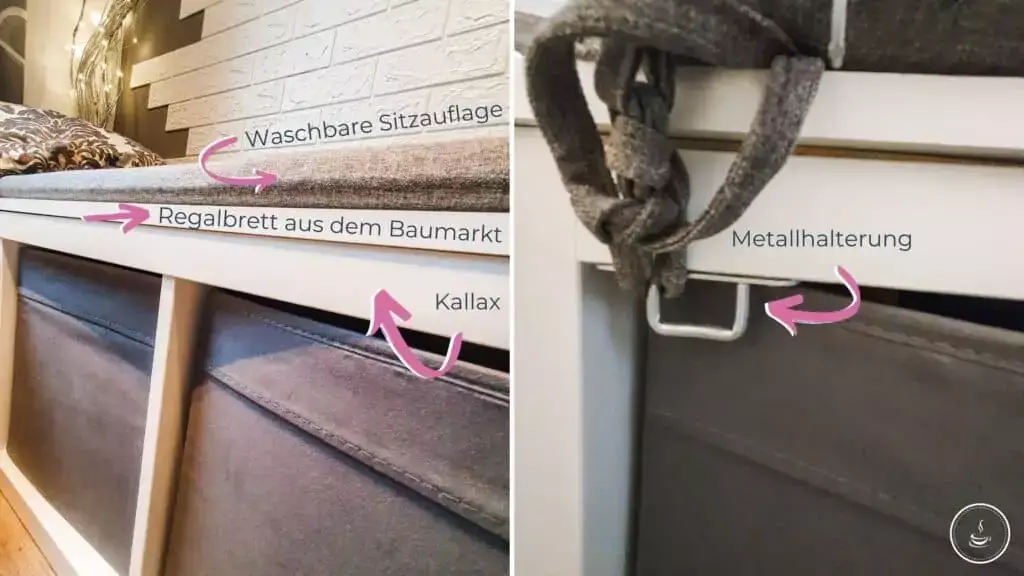 IKEA Eckbank aus 2 Kallax Regalen bauen - Bild 3