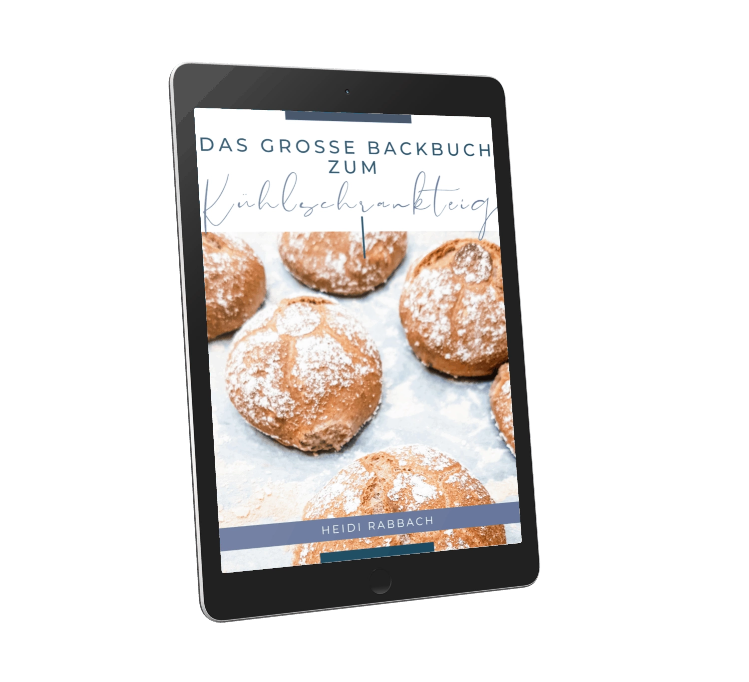 Kühlschrankteig - Das große Backbuch Mockup tilted