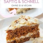 Saftiger Karottenkuchen - schnell & vegan
