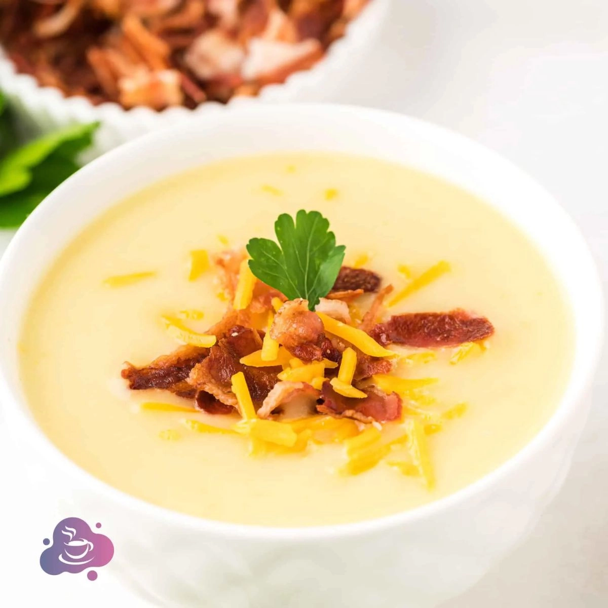 Kartoffel-Lauch-Suppe mit Bacon