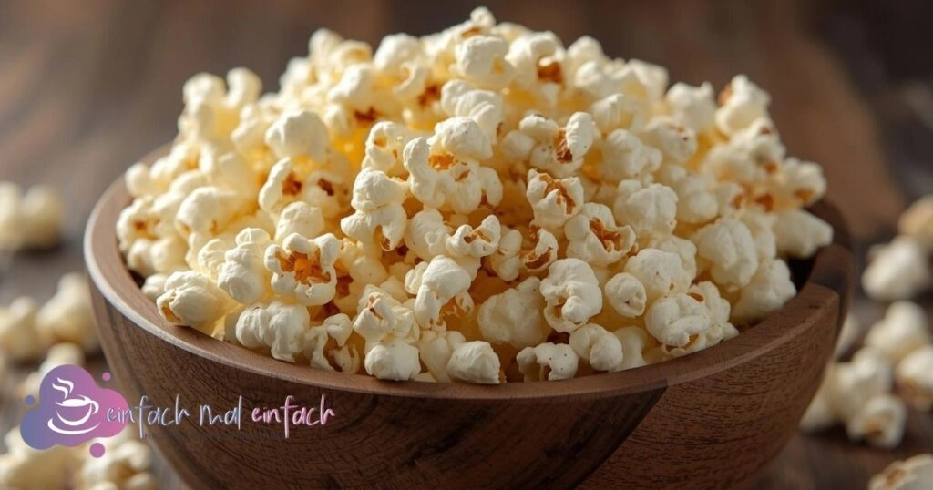 Schüssel mit frischem Popcorn