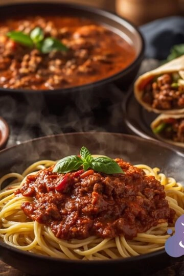 Meal prep aus 3 mach 1 - Bolognese, Chili und Wraps