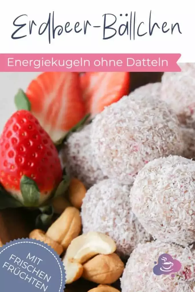 Gesunder Snack: Erdbeer-Bällchen ohne Datteln - Bild 5
