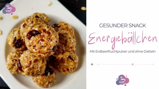 Gesunder Snack: Erdbeer-Bällchen ohne Datteln - Bild 1
