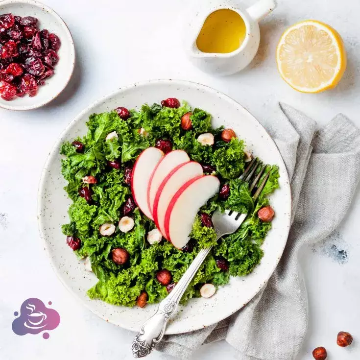 Massierter Grünkohl-Salat