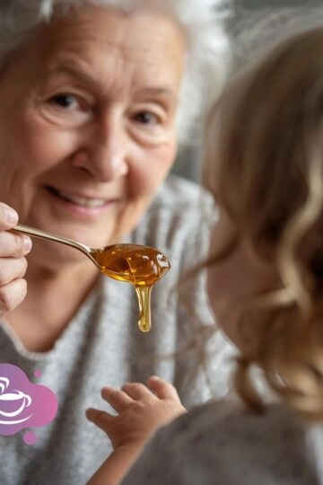 Oma verabreicht ein Hausmittel