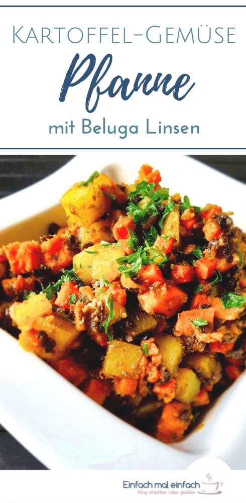 Kartoffel-Gemüse-Pfanne mit Beluga Linsen - Bild 4
