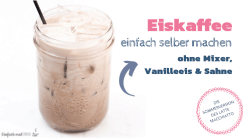 Eiskaffee im Glas