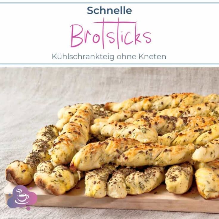 Knusprige Brotsticks aus Kühlschrankteig – schnell, einfach und frisch für jeden Anlass.