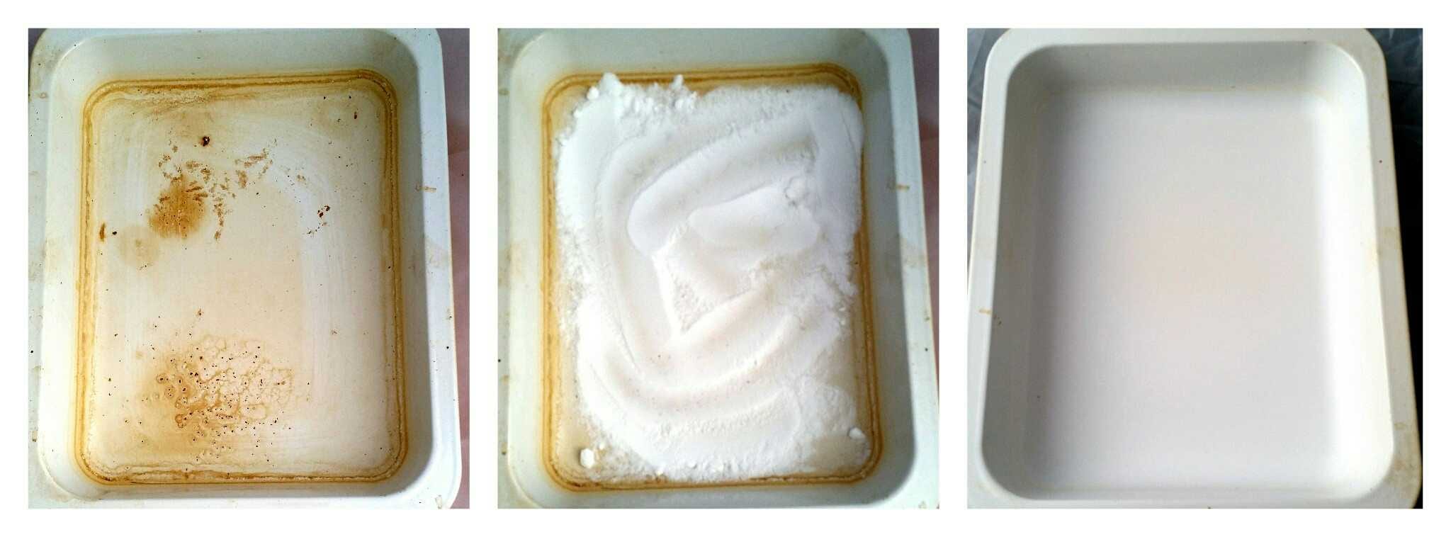 Angebranntes und Verkrustungen lassen sich mit dieser Hausmittelkombination ganz leicht von Töpfen, Pfannen und Auflaufformen lösen, und das ohne viel Zeit- oder Kraftaufwand!