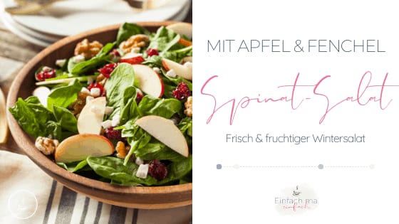 Spinatsalat mit Apfel und Fenchel - Bild 1