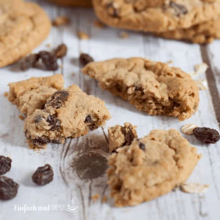Haferflocken-Rosinen-Cookies