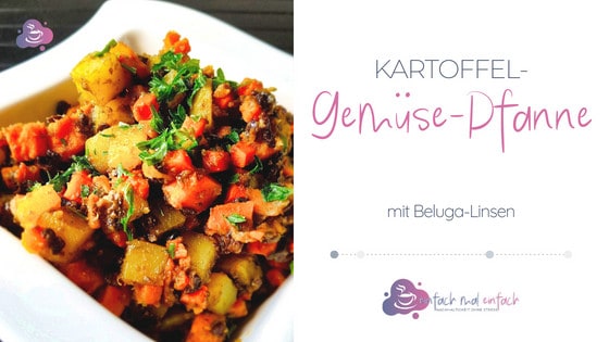 Kartoffel-Gemüse-Pfanne mit Beluga Linsen - Bild 2