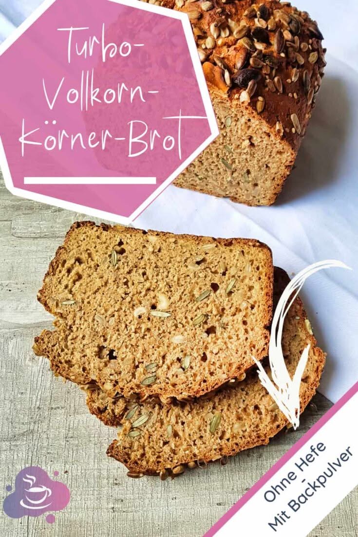Schnelles Brot Ohne Hefe: Turbo-Vollkorn-Körner-Brot mit Backpulver   - Bild 2